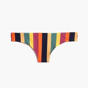 Madewell x Tavik Jett Bikini Bottom in Rnbw Strip